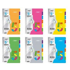 Zvezek B5 S SPIRALO 5+1 TARGET NEON