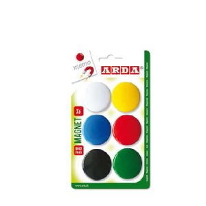 Magnet 40MM 6/1 SORT. BARVE ARDA