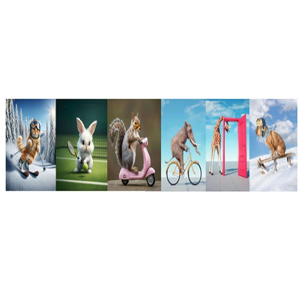 Zvezek A4 ČRTE 52L FUNNY ANIMALS