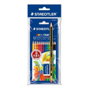 Barvice STAEDTLER 12/1+SVINČNIK IN RADIRKA