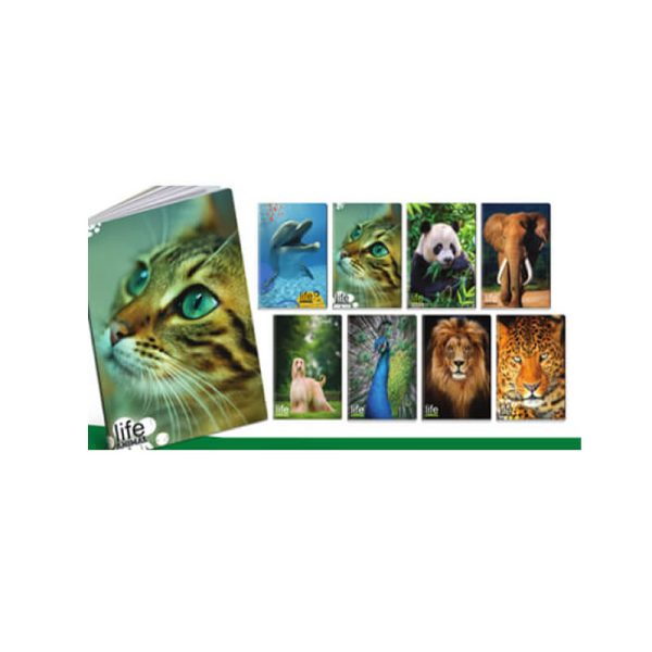 Zvezek A4 MALI KARO 52L ANIMALS
