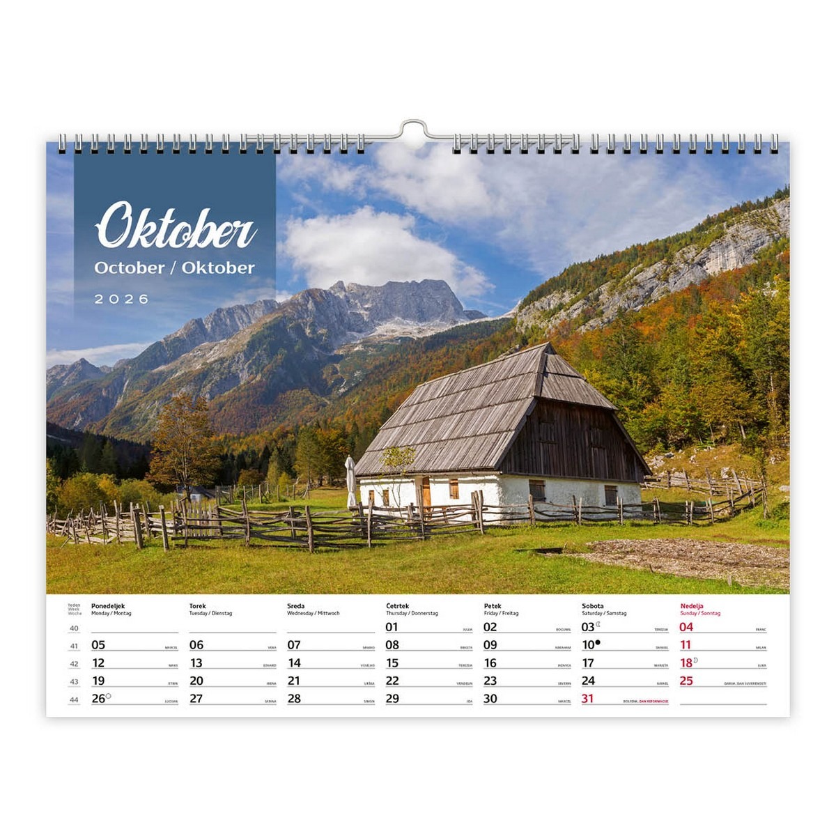 Koledar DOMAČIJE NA SLOVENSKEM 2026 - slika 12