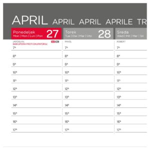 Koledar NAMIZNI LEŽEČI POZITIVNE MISLI 2026