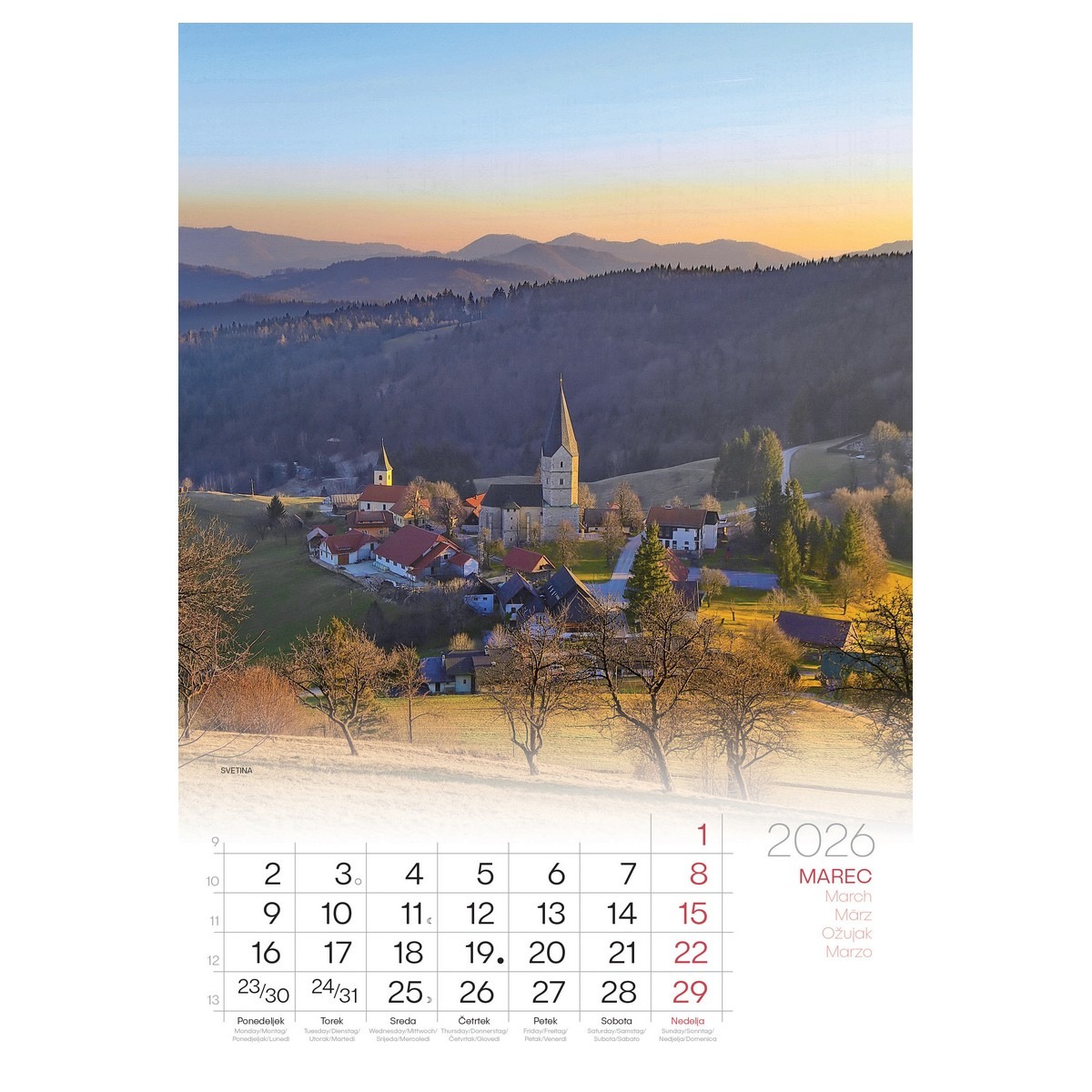 Koledar BISERI SLOVENIJE 2026 - slika 4