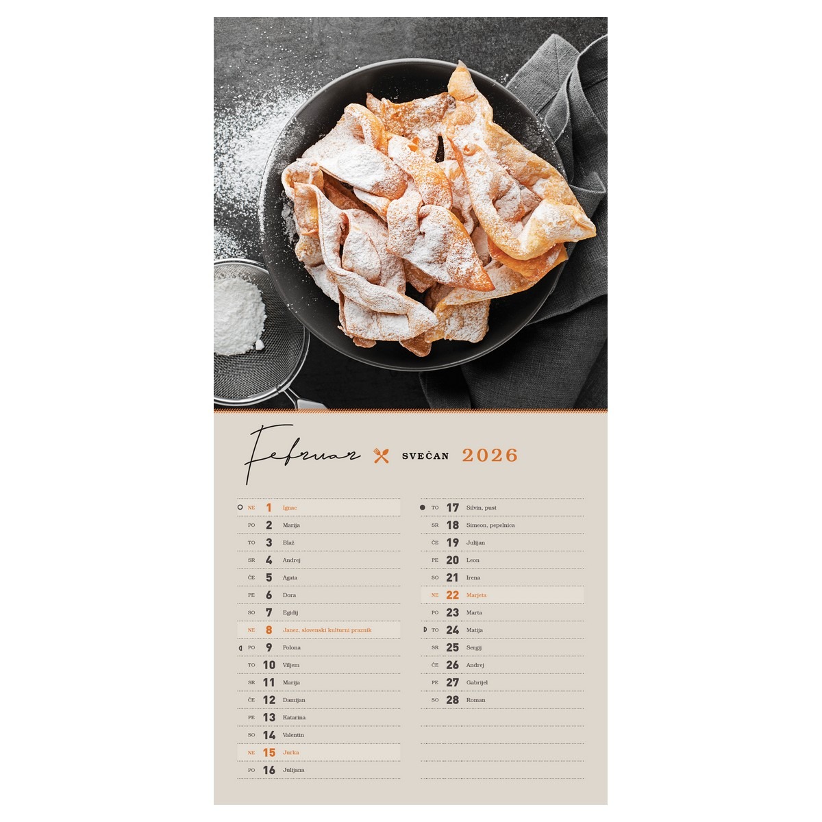 Koledar Z OKUSOM DOMAČEGA 2026 Koledar Z OKUSOM DOMAČEGA 2026 - slika 3