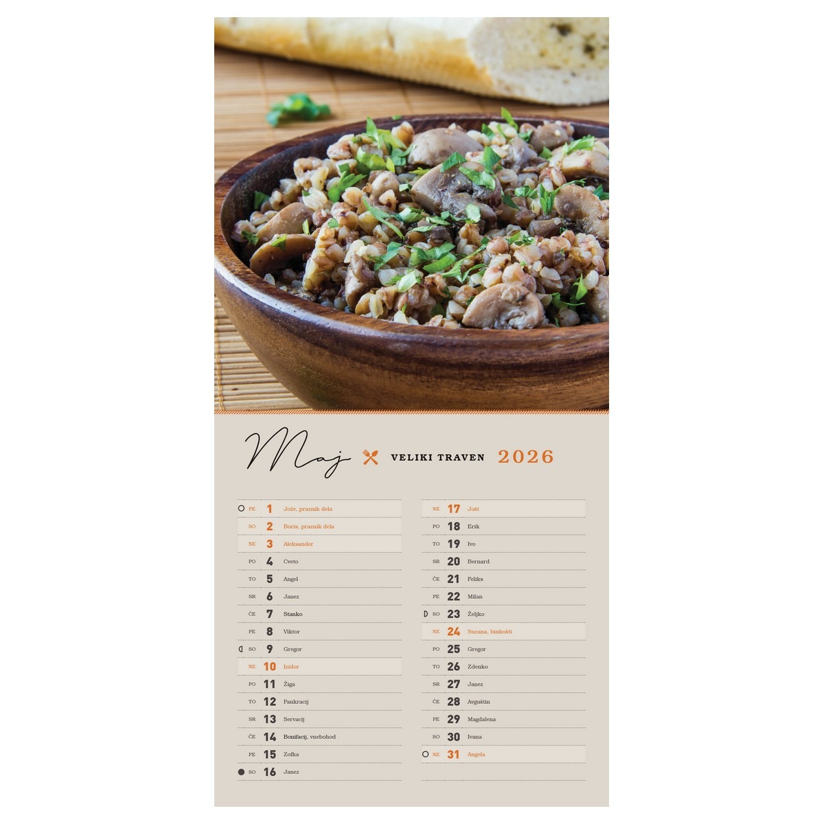Koledar Z OKUSOM DOMAČEGA 2026 Koledar Z OKUSOM DOMAČEGA 2026 - slika 6