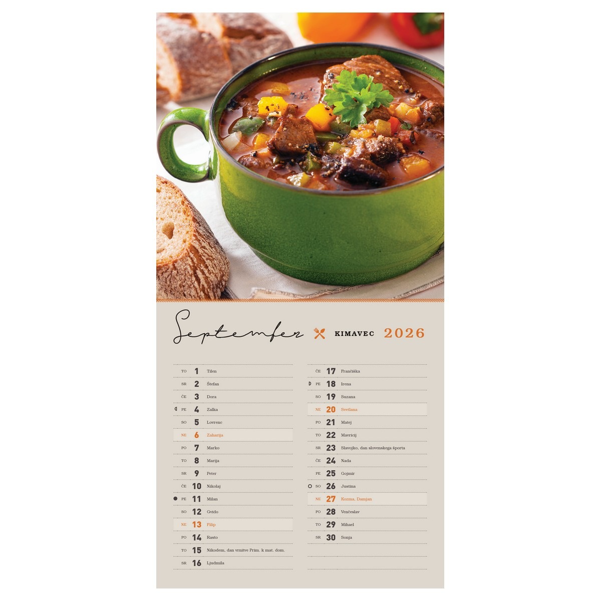 Koledar Z OKUSOM DOMAČEGA 2026 Koledar Z OKUSOM DOMAČEGA 2026 - slika 10