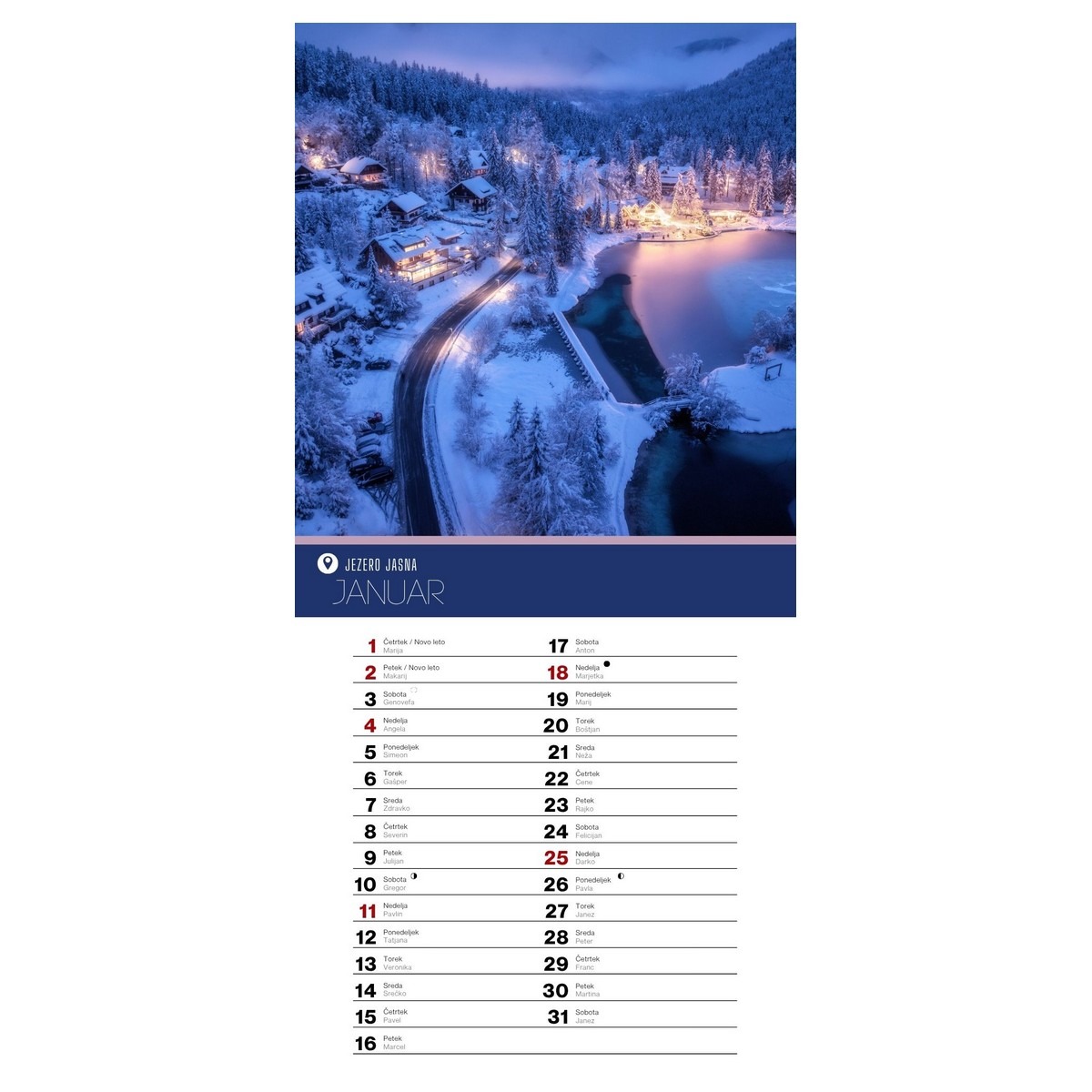 Koledar LEPA SLOVENIJA 2026 - slika 2