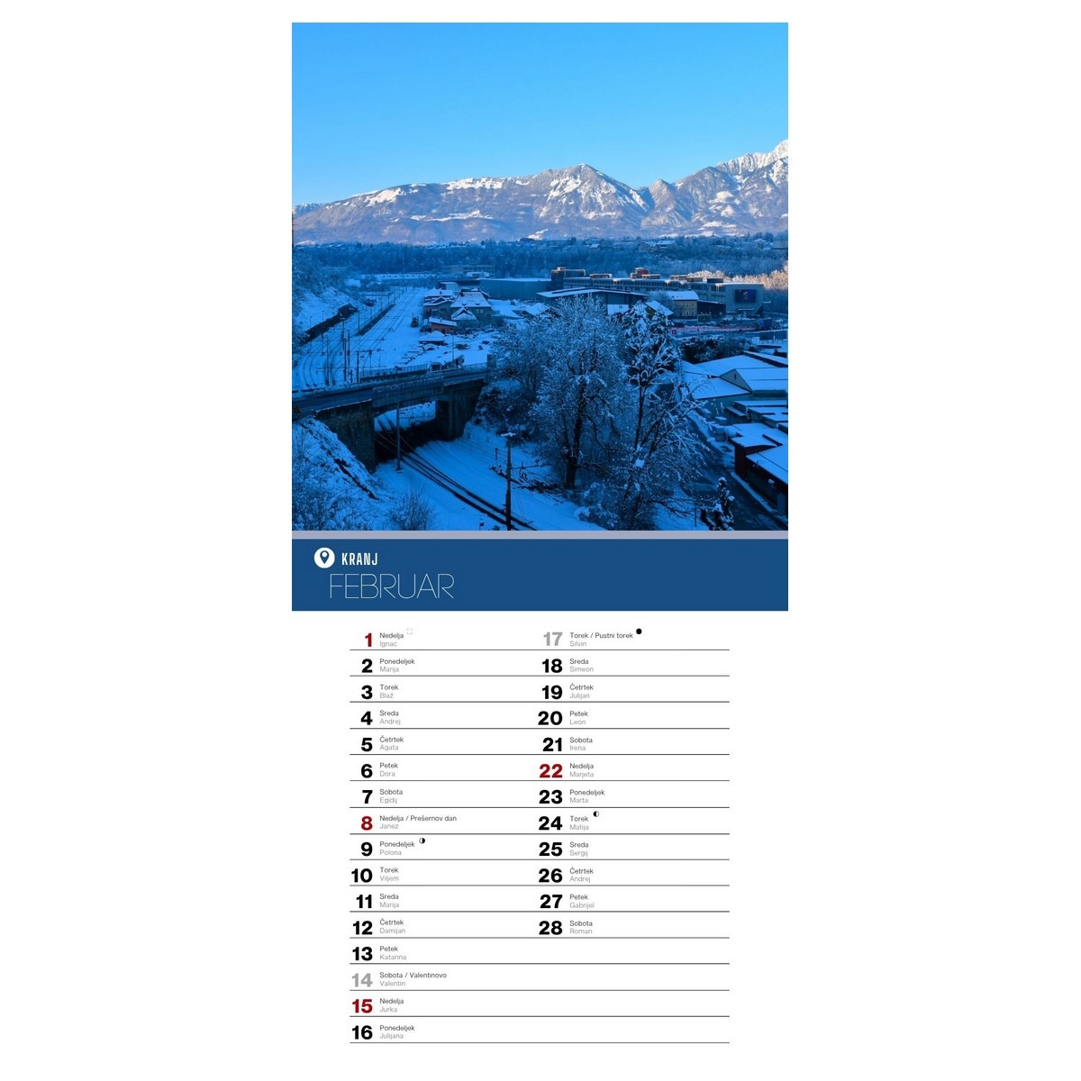 Koledar LEPA SLOVENIJA 2026 - slika 3