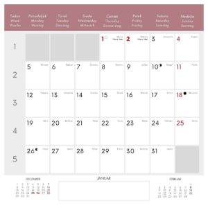 Koledar MUCE 2026 Koledar MUCE 2026