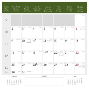 Koledar MUCE 2026 Koledar MUCE 2026