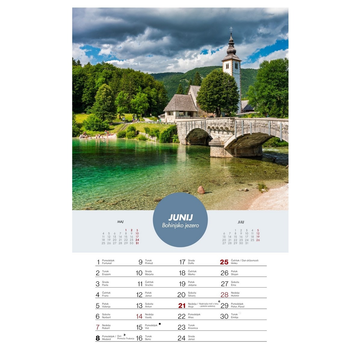 Koledar SLOVENSKA JEZERA 2026 - slika 7