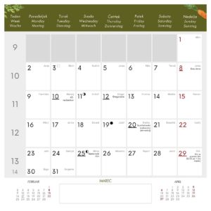 Koledar AKVAREL 2026