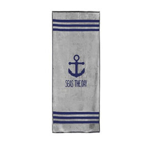 Brisača 170X75 BEACH ANCHOR GREY