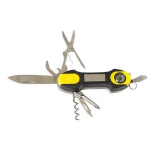 Nož ZLOŽLJIV 8-DELNI S KOMPASOM