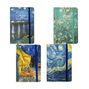 Beležka A6 TRDE PLATNICE ČRTE VAN GOGH