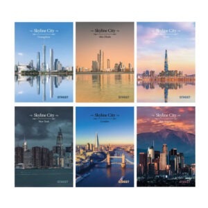 Zvezek A4 ČRTE SKYLINE CITY 80G/54L