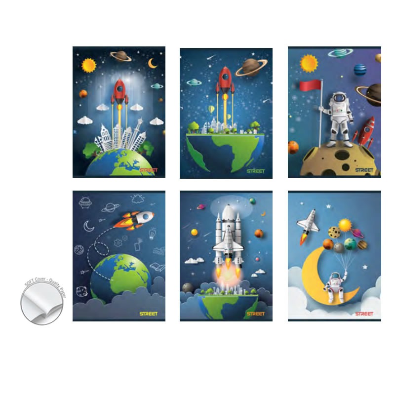 Zvezek A5 BREZ ČRT STREET STARS 54L Zvezek A5 BREZ ČRT STREET STARS 54L