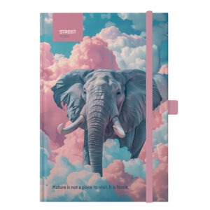 Notes A6 Z ELASTIKO ANIMALS ELEPHANT 96L