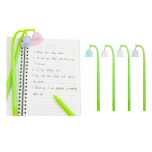 Svinčnik GEL PISALO SILIKON ORHIDEJA