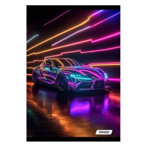 Zvezek A4 ČRTE 52L/80G TARGET NEON VIBES