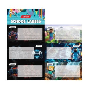 Etiketa ŠOLSKA 6/1  GAMER