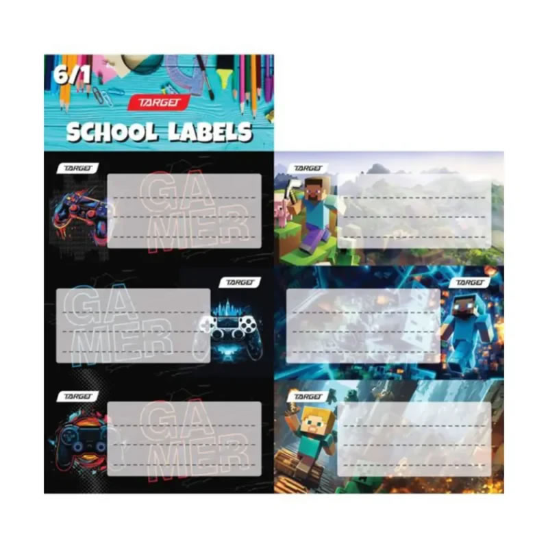 Etiketa ŠOLSKA 6/1 GAMER Etiketa ŠOLSKA 6/1 GAMER