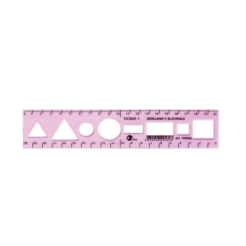 Ravnilo NOMA 1 - 20CM ROZA Ravnilo NOMA 1 - 20CM ROZA