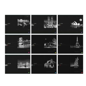 Zvezek A4 ČRTE 80L CITIES BY NIGHT