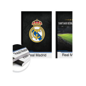 Zvezek A4 TRDE PLATNICE ČRTE REAL MADRID 80L