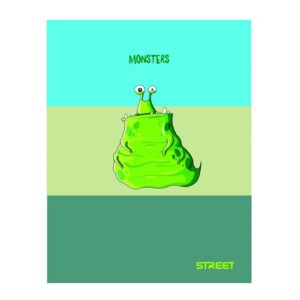 Zvezek A4 ČRTE STREET MONSTERS 54L