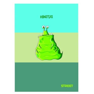 Zvezek A5 ČRTE STREET MONSTERS 54L