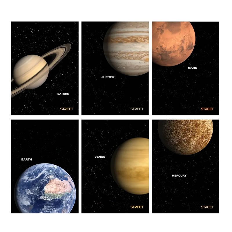 Zvezek A4 ČRTE STREET PLANETS 80G/54L Zvezek A4 ČRTE STREET PLANETS 80G/54L