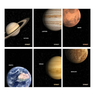 Zvezek A4 MALI KARO STREET PLANETS