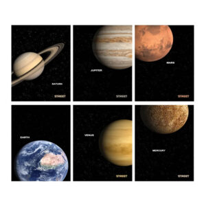 Zvezek A4 BREZ ČRT STREET PLANETS