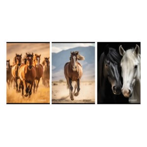 Zvezek A4 ČRTE HORSES 54L