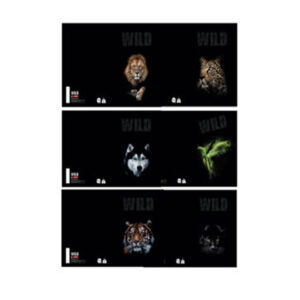 Zvezek A4 SPIRALA ČRTE ANIMAL WILD TARGET