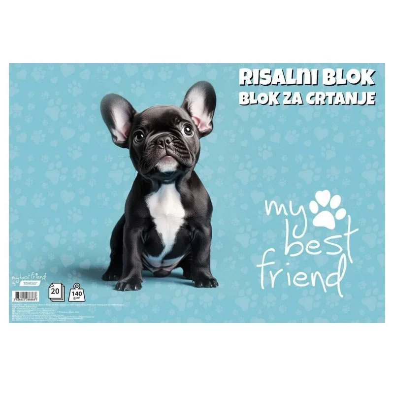 Blok RISALNI A3 MY BEST FRIENDS 20 LISTNI Blok RISALNI A3 MY BEST FRIENDS 20 LISTNI - slika 2