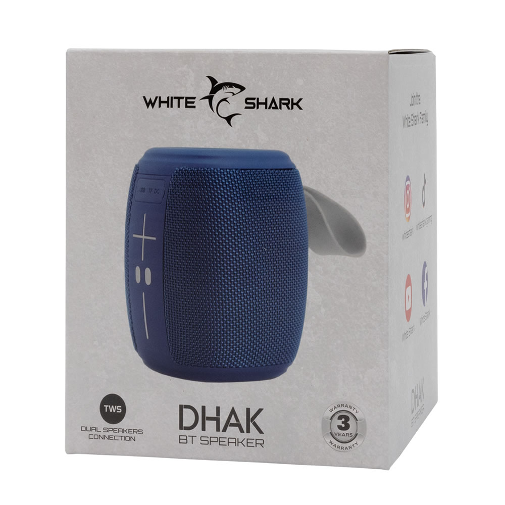 Zvočnik 5W WHITE SHARK BLUETOOTH MODER Zvočnik 5W WHITE SHARK BLUETOOTH MODER - slika 3