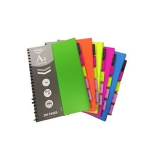 Zvezek A5 SPIRALA MK PREGRADE NEON