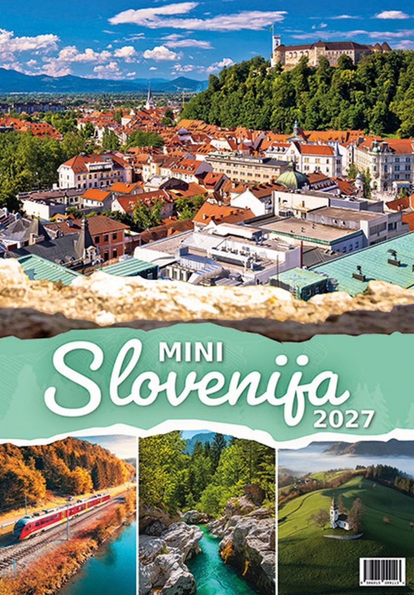 Koledar MINI SLOVENIJA 2027 Koledar MINI SLOVENIJA 2027