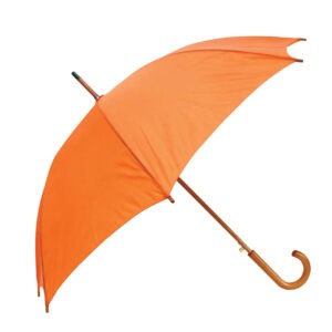 Dežnik ZEUS ORANŽEN 105 CM LESEN ROČAJ