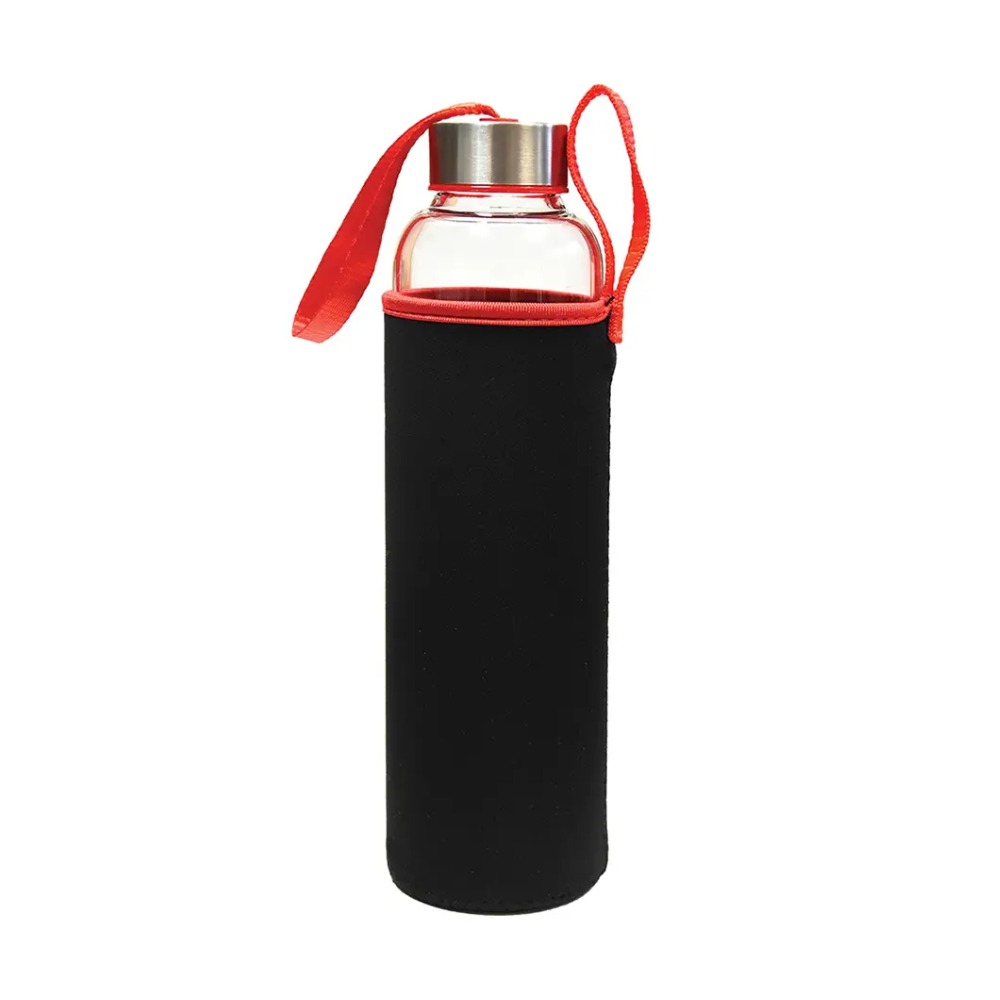 STEKLENIČKA WAVE 600 ML NEOPREN ČRNO/RDEČA STEKLENIČKA WAVE 600 ML NEOPREN ČRNO/RDEČA