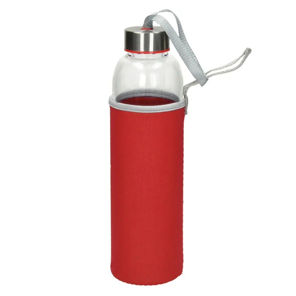 Steklenička ZA VODO WAVE COLOR 600ML RDEČA Steklenička ZA VODO WAVE COLOR 600ML RDEČA