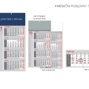 Koledar 4-MESEČNI POSLOVNI SPIRALA 2027